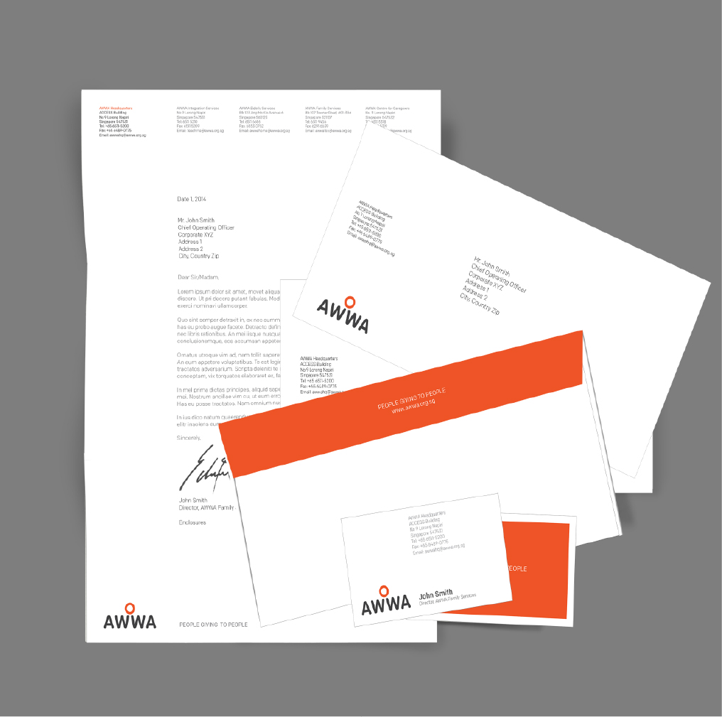 GEE Global for AWWA letterhead design