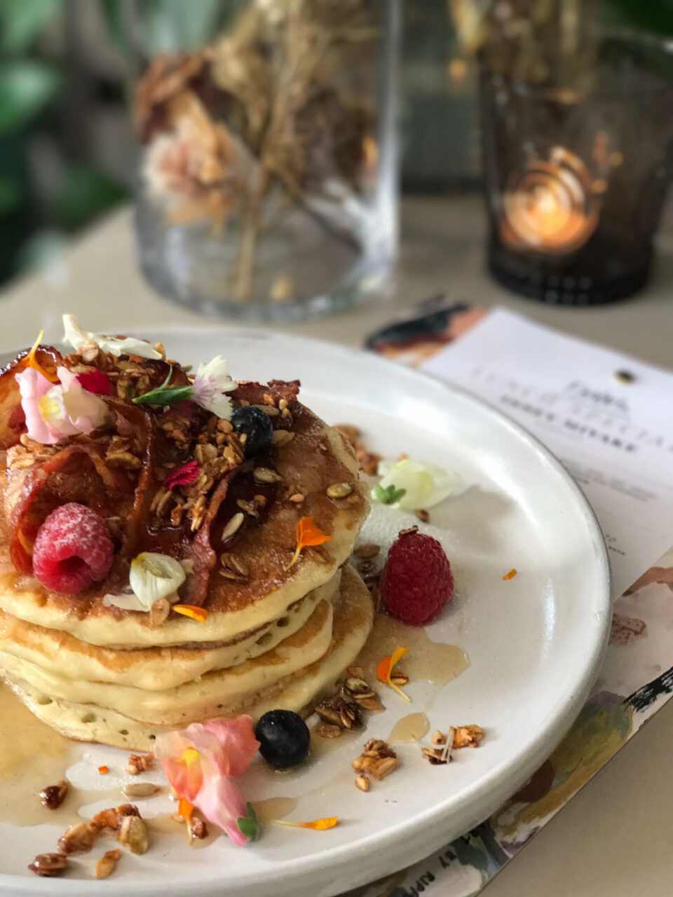 GEE for Fynn's x Issey Miyake brunch pancakes