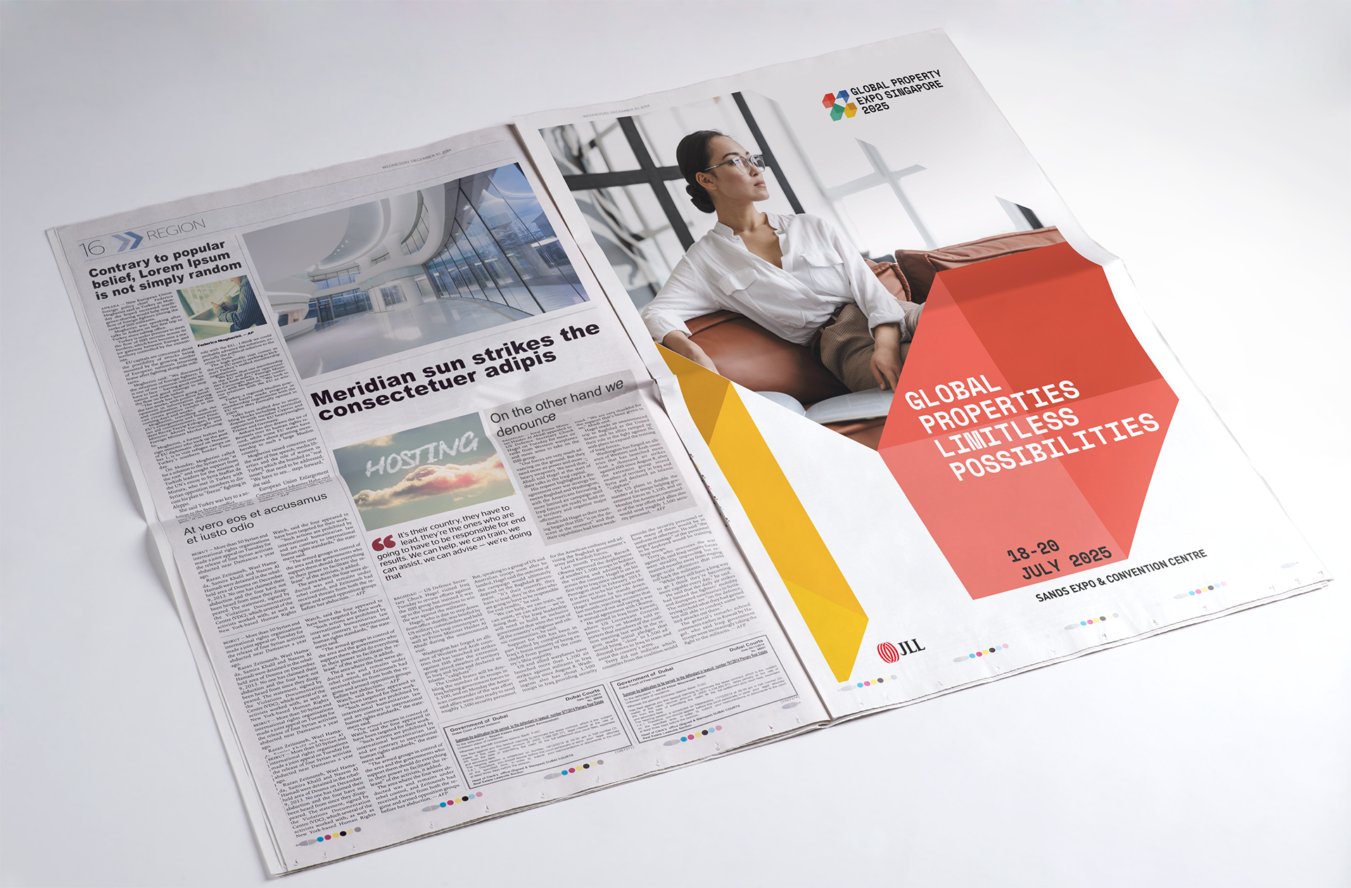 GEE for JLL Print Ad Design