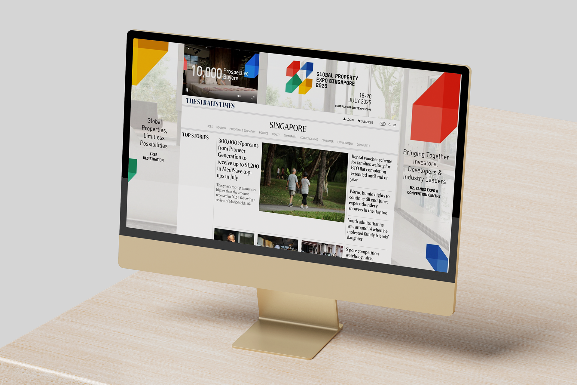 GEE for JLL The Straits Times Digital Ad